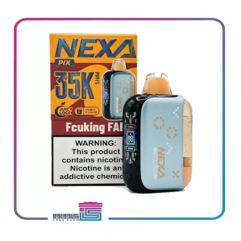 پاد یکبار مصرف نکسا طعم میوه استوایی ترش و شیرین و ابنبات 35 هزار پاف nexa disposable pod 35000 puff